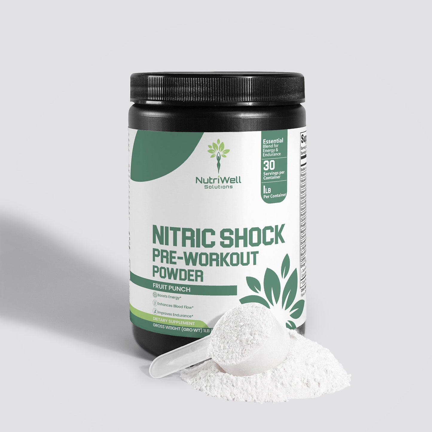 Nitric Shock Pre-Workout Powder (Fruit Punch)