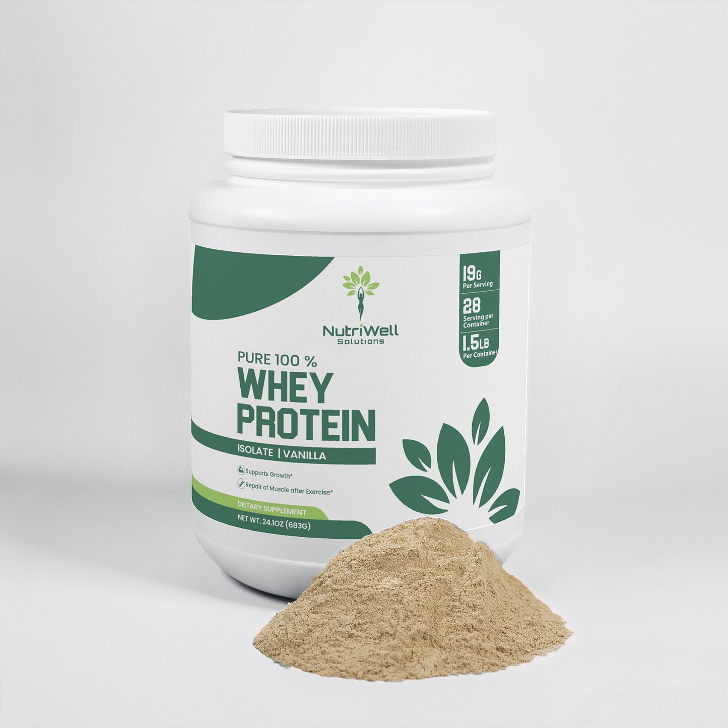 Pure3 100% Whey Protein Isolate (Vanilla)