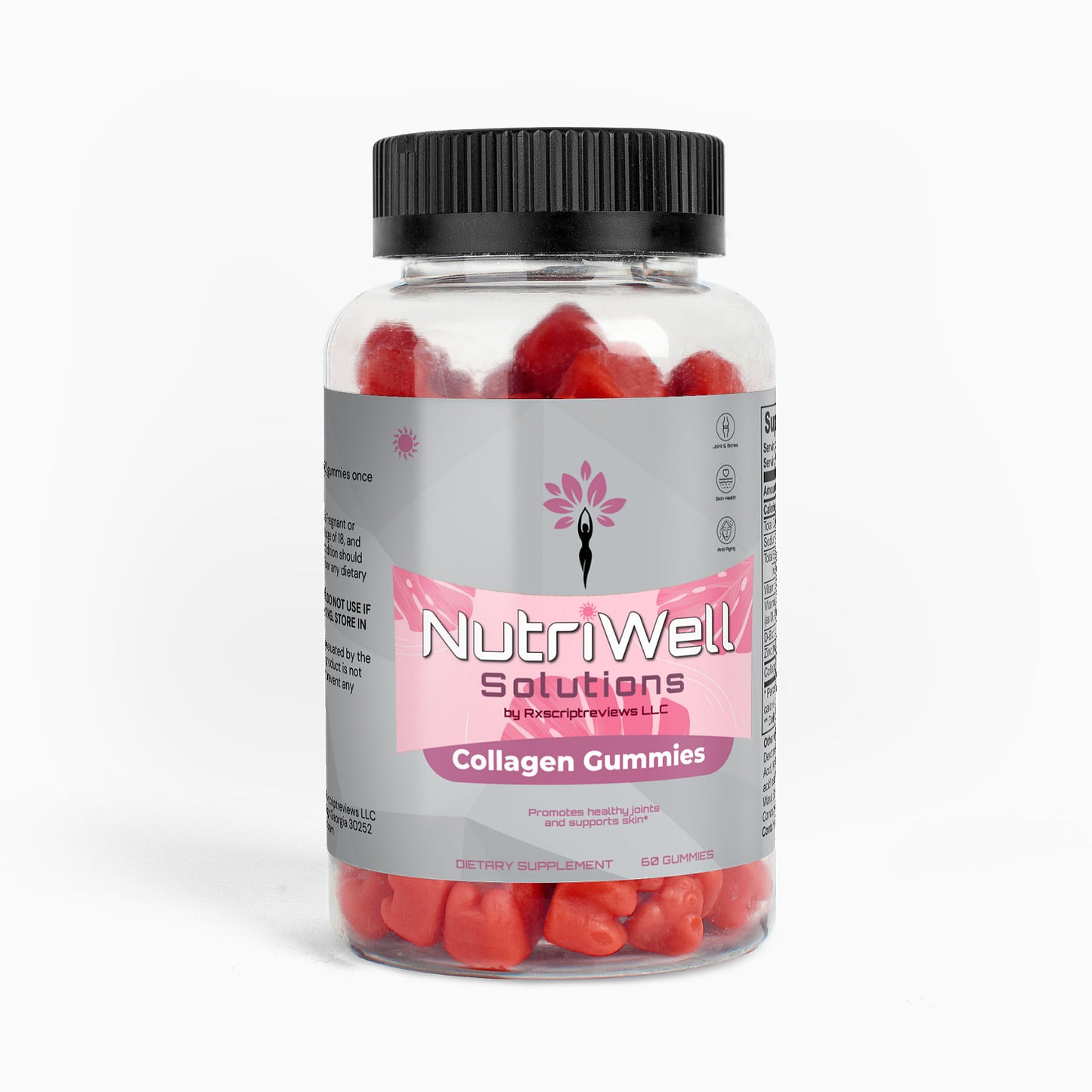 a bottle of NutriWell Solutions Collagen Gummies (Adult)